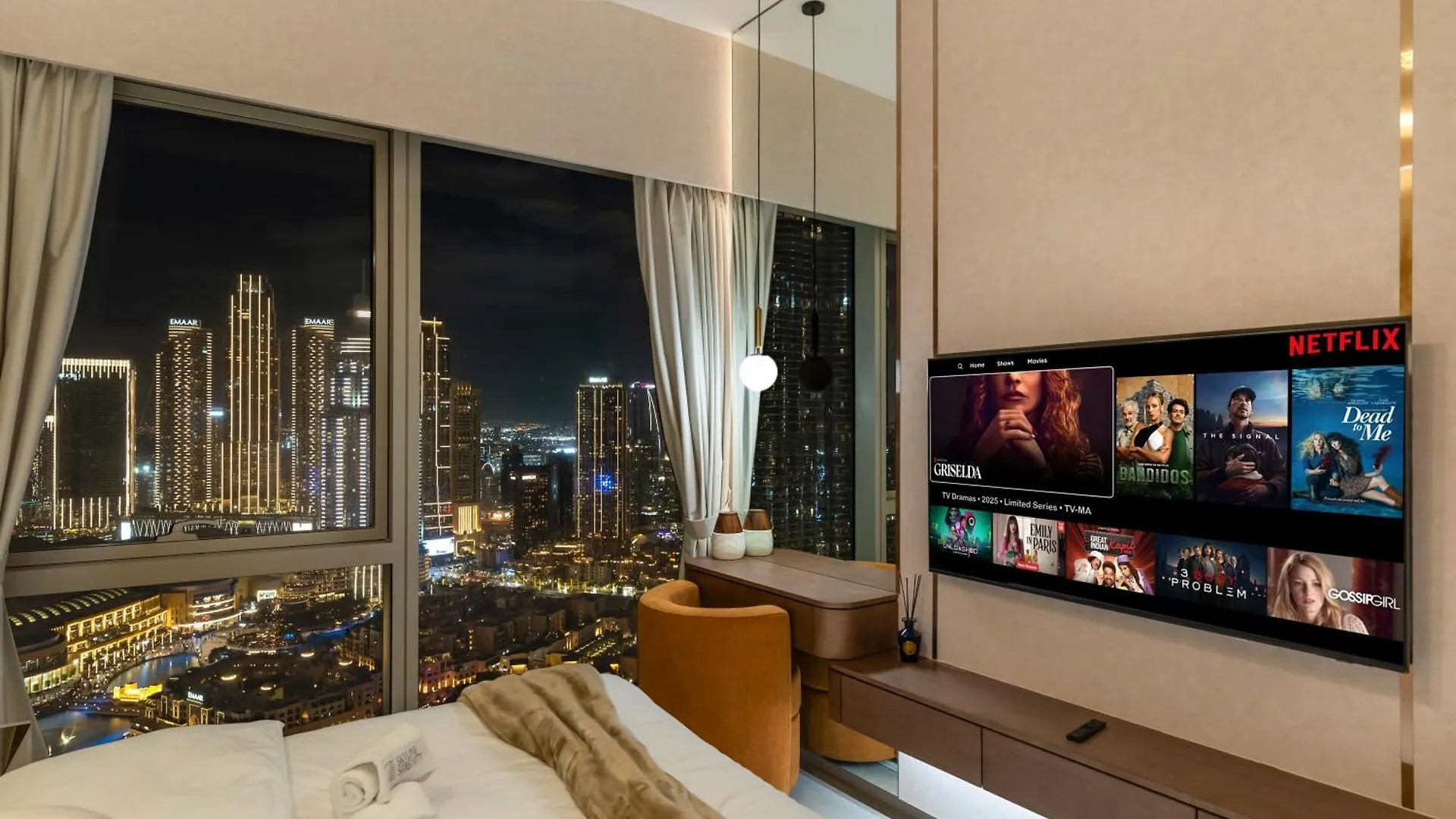 Crown Jewel 2 Bedroom Apartments I Iconic Burj Khalifa And Fountain Views I Free Parking, Gym, Pool, Wi-Fi And Ps5 I By Skyline Serenity Dubaj